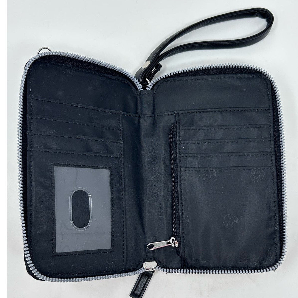 Safe Keeper Black Women's Cell Phone Credit Card Crossbody Wallet Bag - Picture 5 of 7